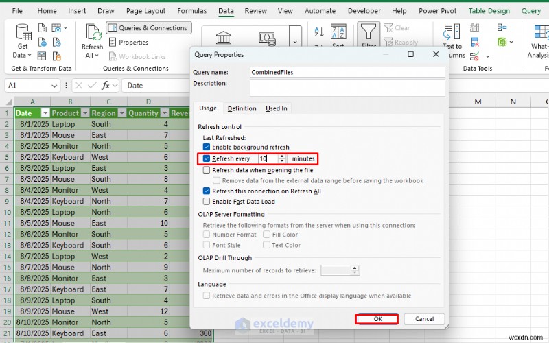 Tải lên tệp kéo và thả liền mạch trong Excel bằng Power Query