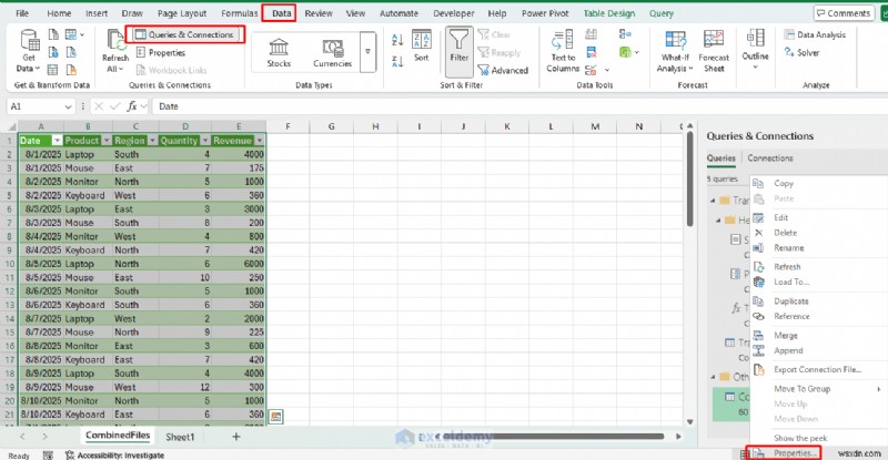 Tải lên tệp kéo và thả liền mạch trong Excel bằng Power Query