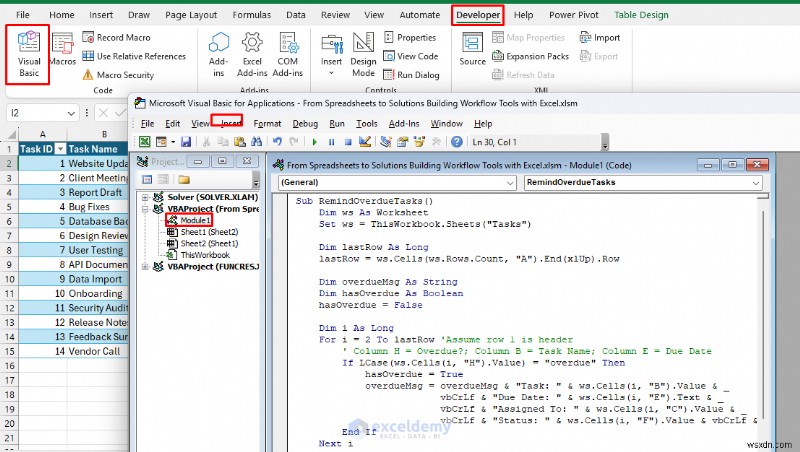 Chuyển đổi Excel thành Công cụ tự động hóa quy trình làm việc nâng cao