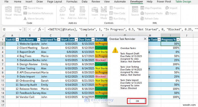 Chuyển đổi Excel thành Công cụ tự động hóa quy trình làm việc nâng cao