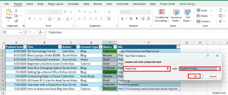 Sử dụng Excel làm CMS nhẹ để lập kế hoạch nội dung trang web dễ dàng 