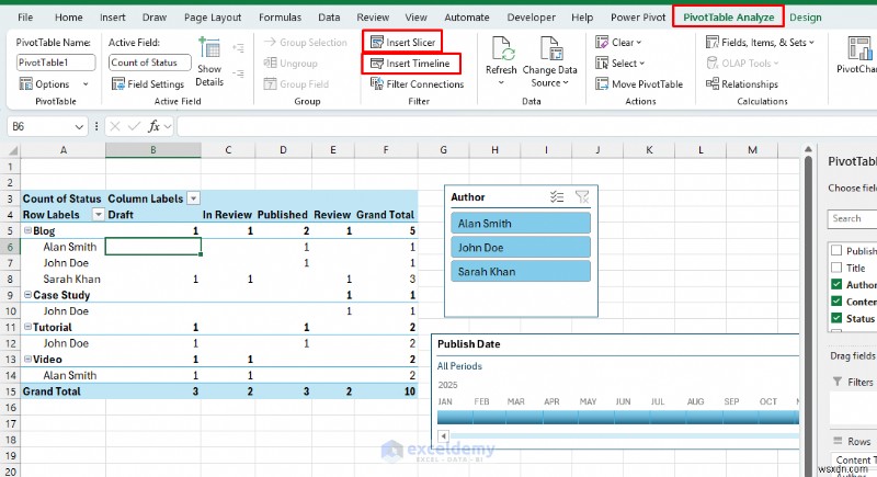 Sử dụng Excel làm CMS nhẹ để lập kế hoạch nội dung trang web dễ dàng 