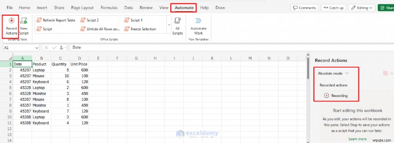 Tăng năng suất:Tự động hóa quy trình làm việc trực tuyến trên Excel bằng tập lệnh Office 