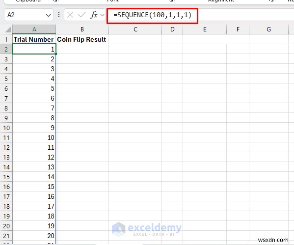 Mô phỏng Excel:Từ việc lật đồng xu đến dự báo thời tiết 