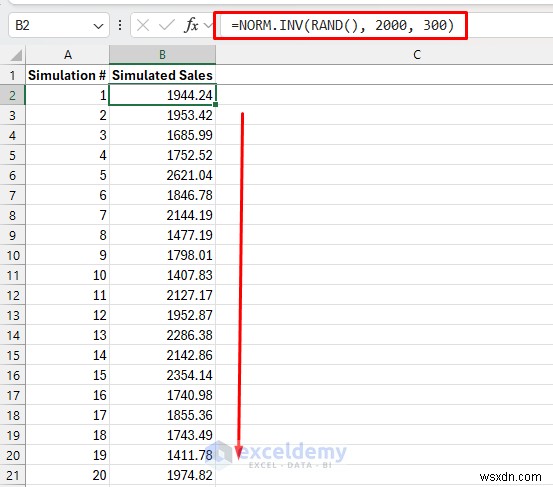Mô phỏng Excel:Từ việc lật đồng xu đến dự báo thời tiết 