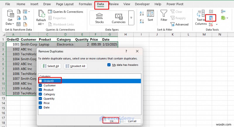 8 phương pháp đã được chứng minh để loại bỏ dữ liệu trùng lặp trong Excel mà vẫn đảm bảo tính toàn vẹn 