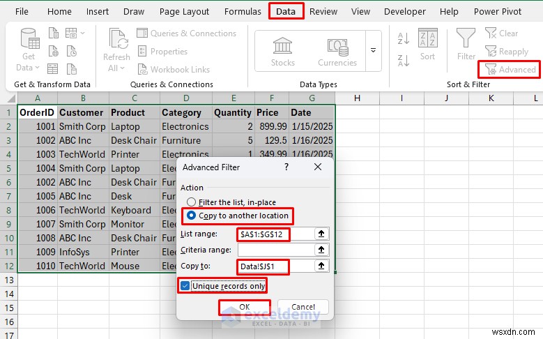 8 phương pháp đã được chứng minh để loại bỏ dữ liệu trùng lặp trong Excel mà vẫn đảm bảo tính toàn vẹn 