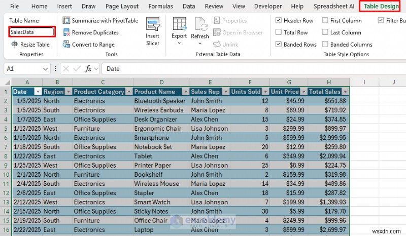 Tạo bảng thông tin tương tác thời gian thực trong Excel bằng PivotTable &Slicers 