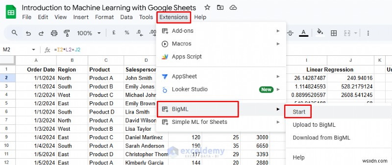 Nắm vững kiến thức cơ bản về Machine Learning bằng Google Trang tính:Hướng dẫn thực hành 