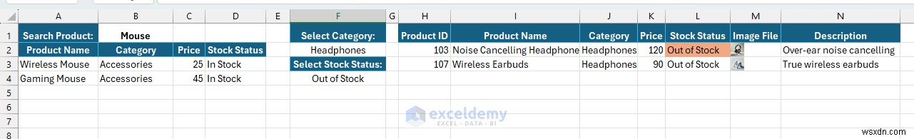 Xây dựng danh mục sản phẩm động trong Excel:Hướng dẫn từng bước