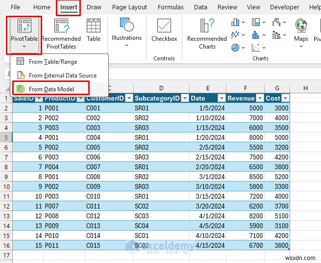 Nắm vững các mô hình dữ liệu phức tạp và mối quan hệ bảng với Power Pivot 