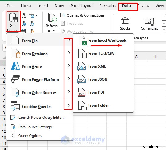 Tạo bảng thông tin thời gian thực động bằng Excel Power Query 