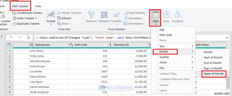 Tạo bảng thông tin thời gian thực động bằng Excel Power Query 