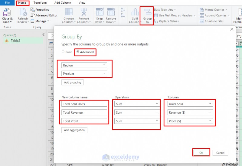 Tạo bảng thông tin thời gian thực động bằng Excel Power Query 