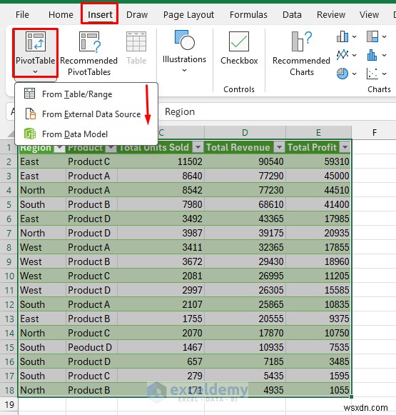 Tạo bảng thông tin thời gian thực động bằng Excel Power Query 