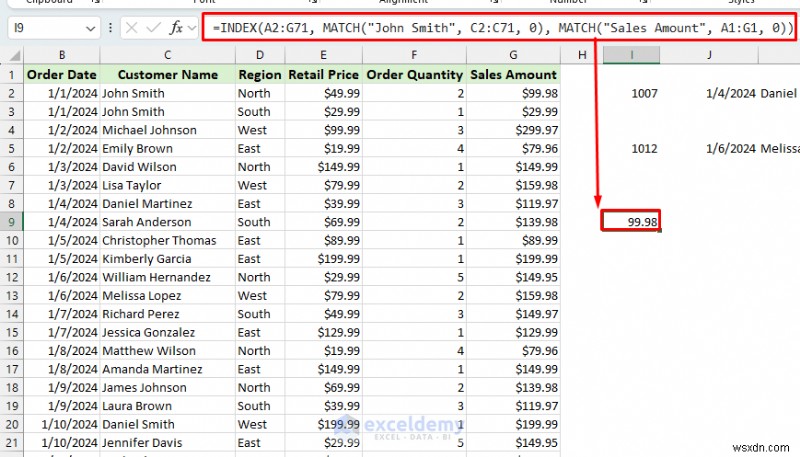 Nắm vững cách tra cứu Excel nâng cao:Ngoài VLOOKUP với XLOOKUP &INDEX-MATCH-MATCH 