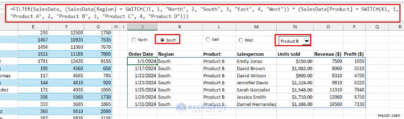 Xây dựng bảng điều khiển Excel tương tác bằng cách sử dụng điều khiển biểu mẫu (Không cần VBA)