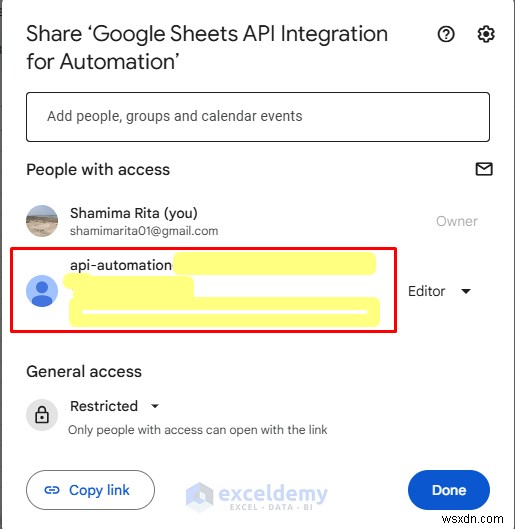 Tự động hóa quy trình làm việc của bạn bằng tính năng tích hợp API Google Trang tính 
