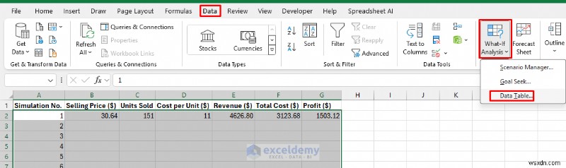 Hướng dẫn Excel:Xây dựng mô phỏng Monte Carlo để ra quyết định dựa trên dữ liệu 