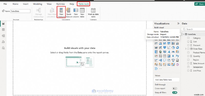 Tạo thước đo DAX đầu tiên của bạn trong Power BI:Hướng dẫn từng bước cho người mới bắt đầu 