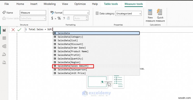 Tạo thước đo DAX đầu tiên của bạn trong Power BI:Hướng dẫn từng bước cho người mới bắt đầu 