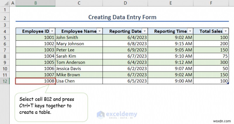 Nhập dữ liệu Excel thành thạo:Khái niệm cơ bản, biểu mẫu và xử lý lỗi 