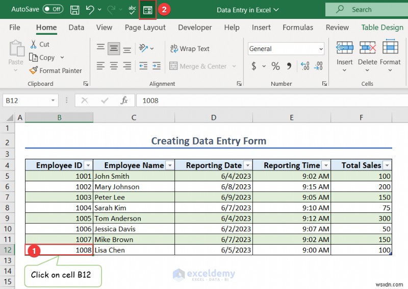 Nhập dữ liệu Excel thành thạo:Khái niệm cơ bản, biểu mẫu và xử lý lỗi 