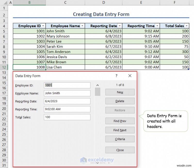 Nhập dữ liệu Excel thành thạo:Khái niệm cơ bản, biểu mẫu và xử lý lỗi 
