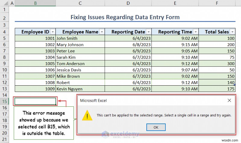 Nhập dữ liệu Excel thành thạo:Khái niệm cơ bản, biểu mẫu và xử lý lỗi 