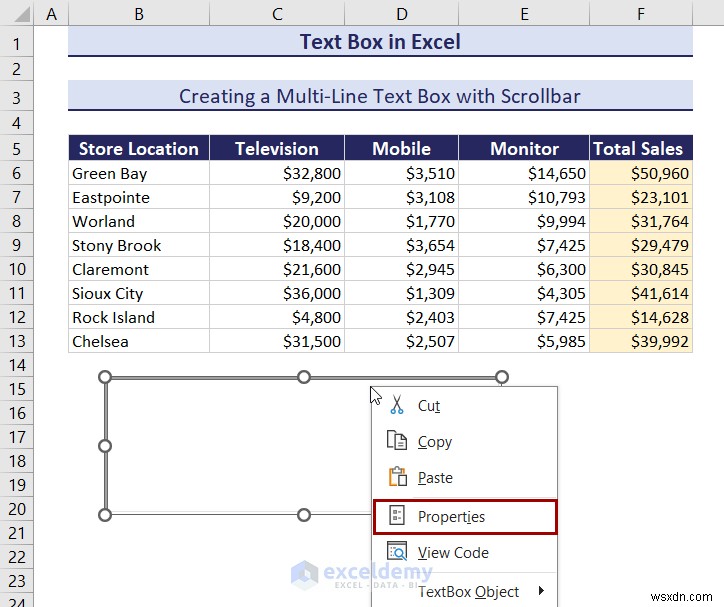 Làm chủ các hộp văn bản trong Excel:Hướng dẫn toàn diện 