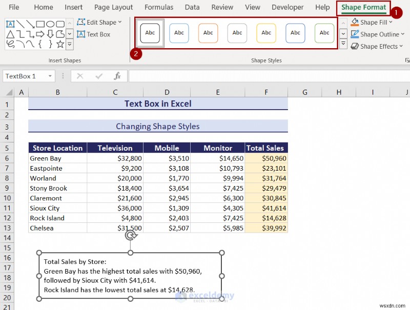 Làm chủ các hộp văn bản trong Excel:Hướng dẫn toàn diện 