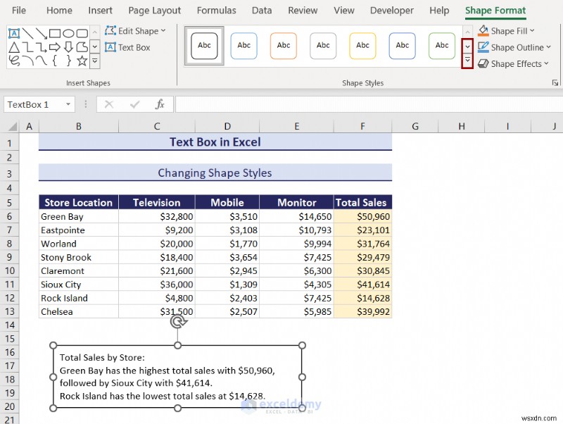 Làm chủ các hộp văn bản trong Excel:Hướng dẫn toàn diện 