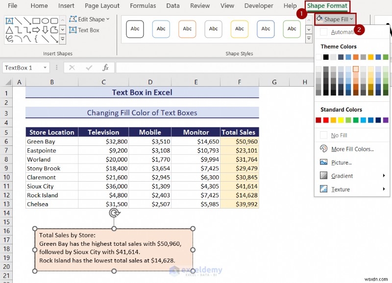 Làm chủ các hộp văn bản trong Excel:Hướng dẫn toàn diện 