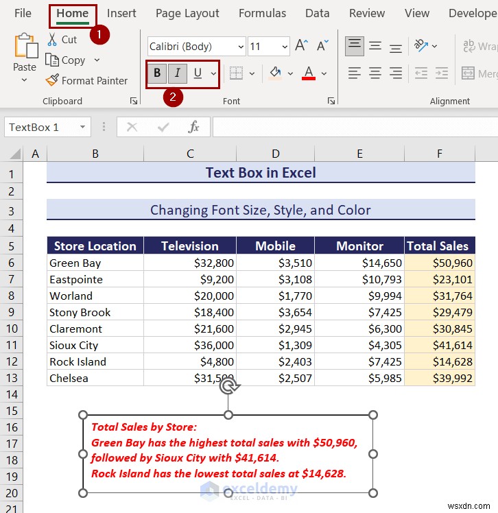 Làm chủ các hộp văn bản trong Excel:Hướng dẫn toàn diện 