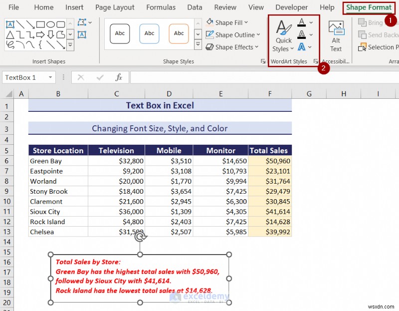 Làm chủ các hộp văn bản trong Excel:Hướng dẫn toàn diện 