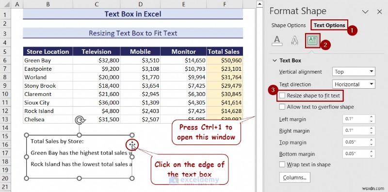Làm chủ các hộp văn bản trong Excel:Hướng dẫn toàn diện 