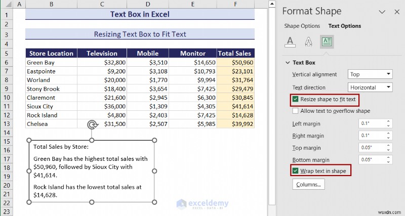 Làm chủ các hộp văn bản trong Excel:Hướng dẫn toàn diện 