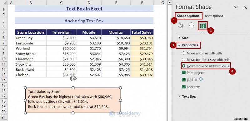 Làm chủ các hộp văn bản trong Excel:Hướng dẫn toàn diện 