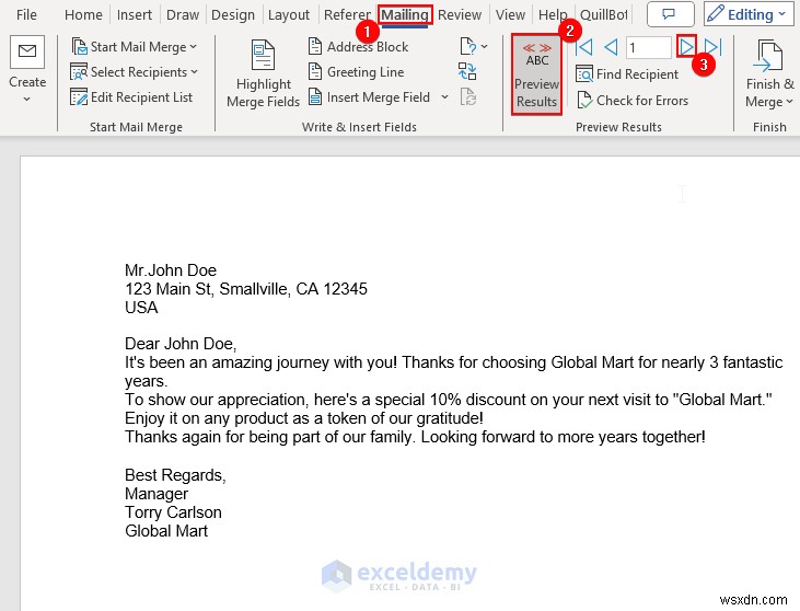 Làm chủ việc trộn thư trong Excel:Mục đích, quy trình, lợi ích và hạn chế 