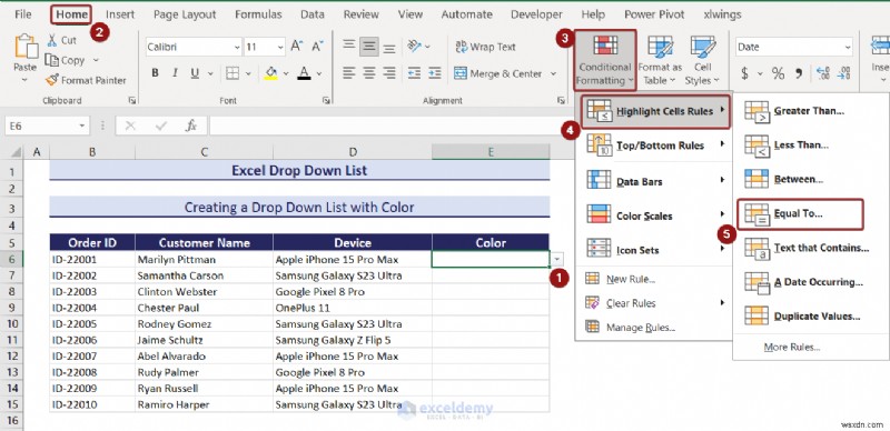 Danh sách thả xuống chính của Excel:Tạo, chỉnh sửa, xóa, lọc và bảo vệ 