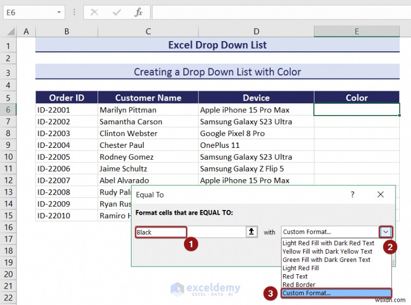 Danh sách thả xuống chính của Excel:Tạo, chỉnh sửa, xóa, lọc và bảo vệ 