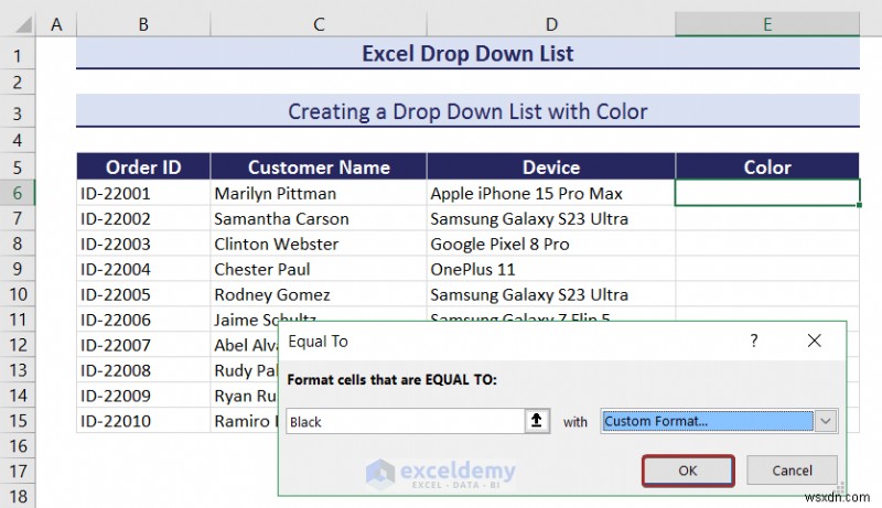 Danh sách thả xuống chính của Excel:Tạo, chỉnh sửa, xóa, lọc và bảo vệ 