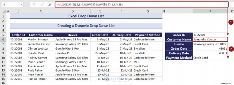 Danh sách thả xuống chính của Excel:Tạo, chỉnh sửa, xóa, lọc và bảo vệ 