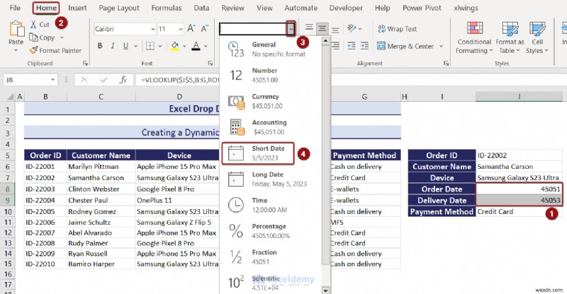 Danh sách thả xuống chính của Excel:Tạo, chỉnh sửa, xóa, lọc và bảo vệ 