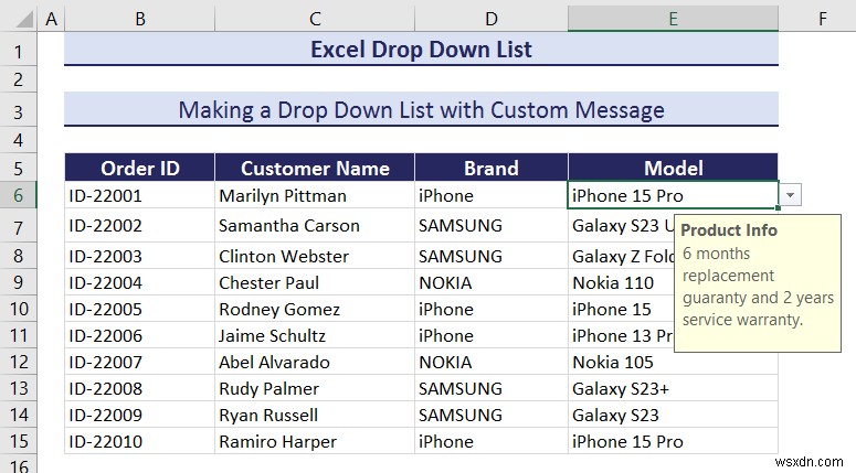 Danh sách thả xuống chính của Excel:Tạo, chỉnh sửa, xóa, lọc và bảo vệ 