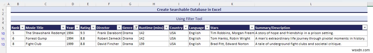 Cơ sở dữ liệu Excel thành thạo:Loại, Mẫu &Tạo dễ dàng 