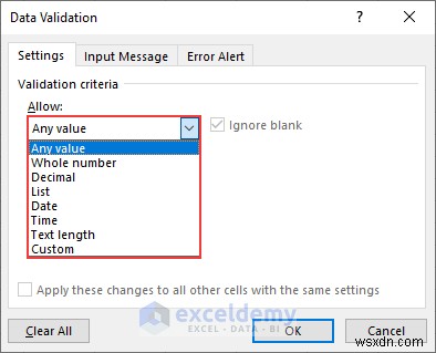 Làm chủ xác thực dữ liệu Excel:Hướng dẫn từng bước toàn diện 
