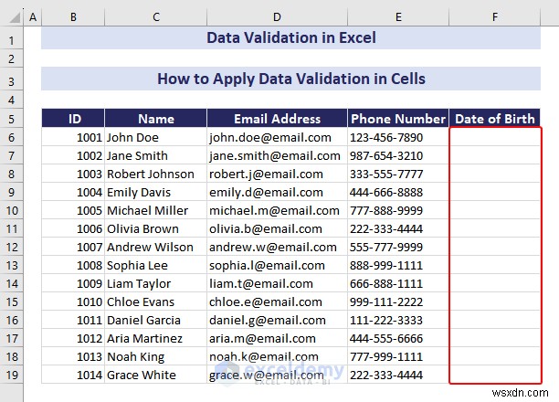 Làm chủ xác thực dữ liệu Excel:Hướng dẫn từng bước toàn diện 