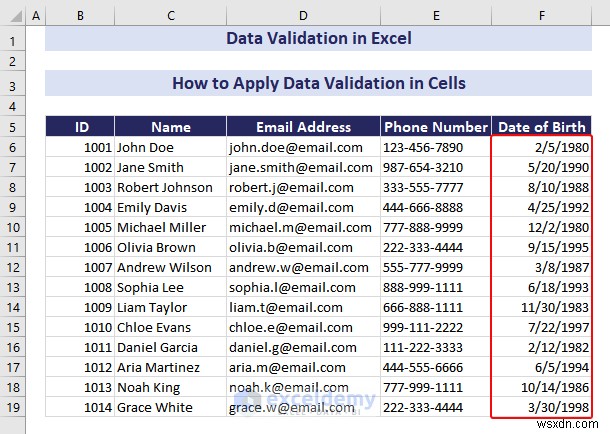 Làm chủ xác thực dữ liệu Excel:Hướng dẫn từng bước toàn diện 