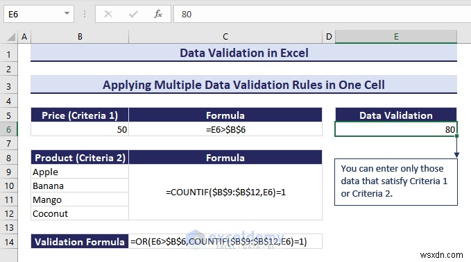 Làm chủ xác thực dữ liệu Excel:Hướng dẫn từng bước toàn diện 
